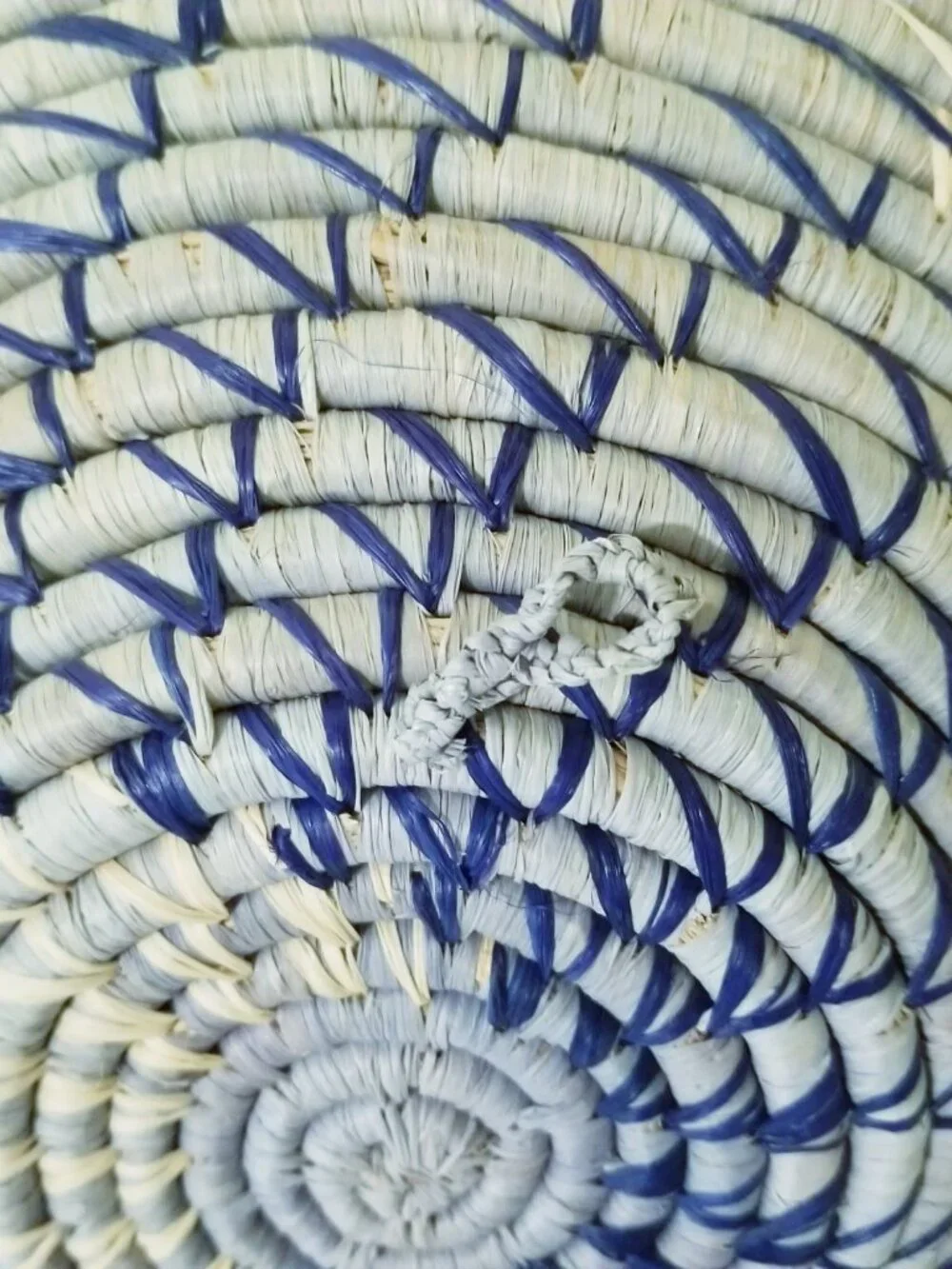 Handmade Spiral Woven Basket